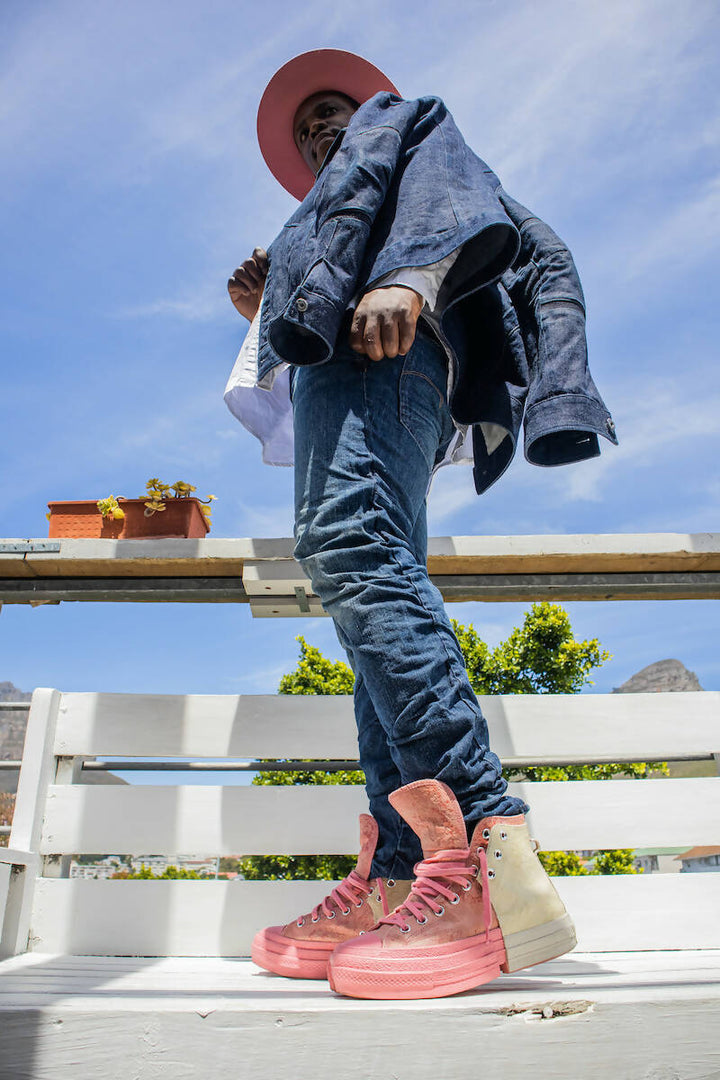 Image of G-Star Tapered Crushed Jean