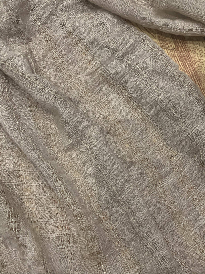 Image of Beige With Gold Shimmer Scarf