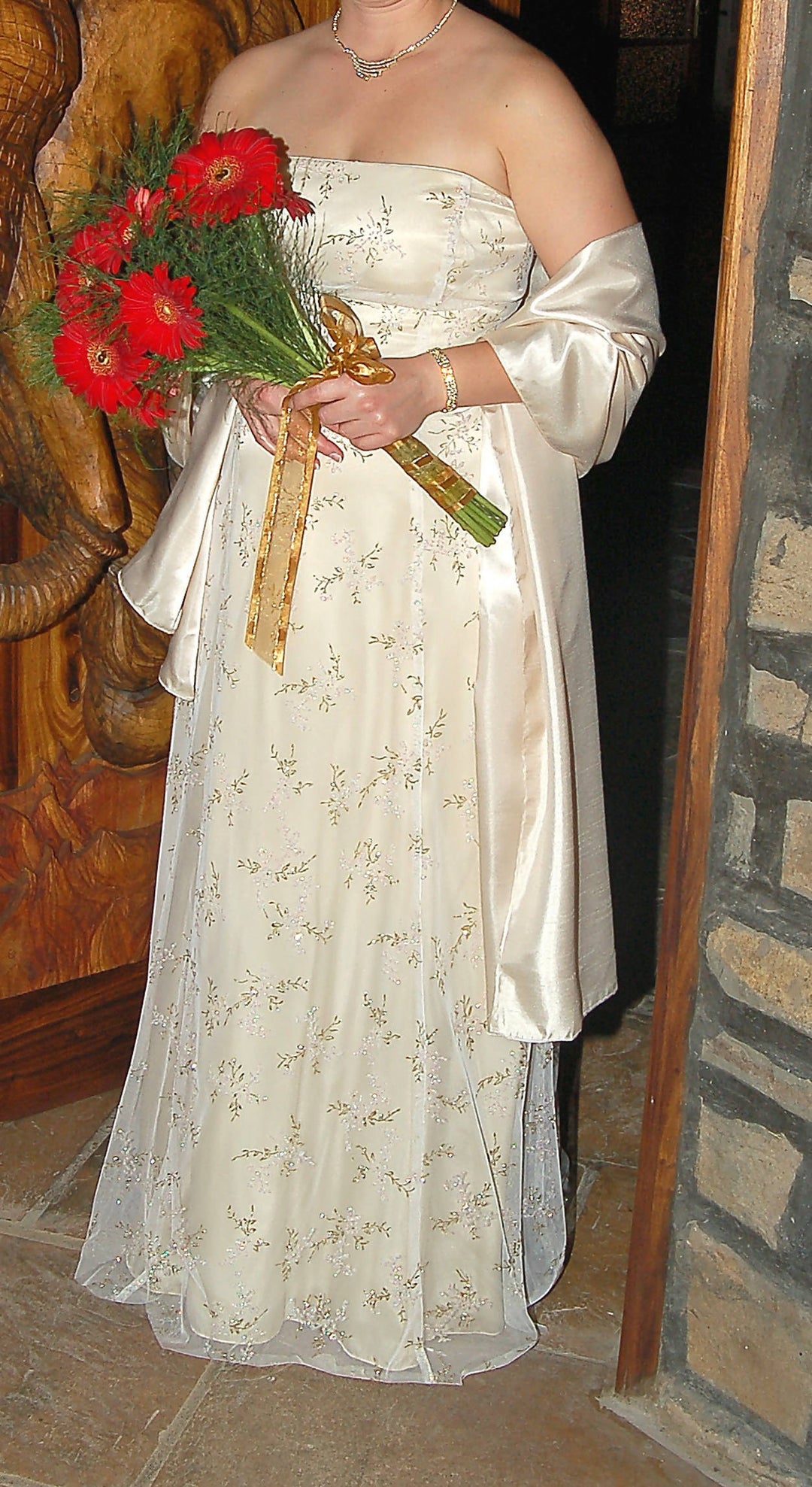 Image of Gold Wedding / Evening Dress
