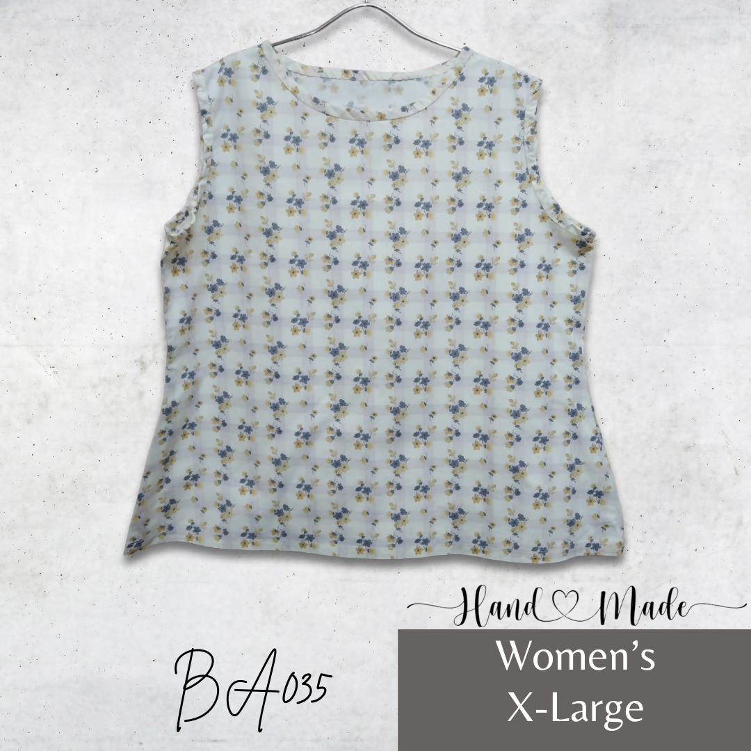 Image of Women'S Sleeveless Floral Blouse